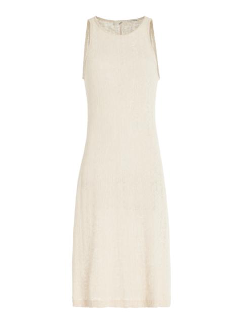 BITE Studios Whisper Organic Cotton Lace Midi Dress ivory