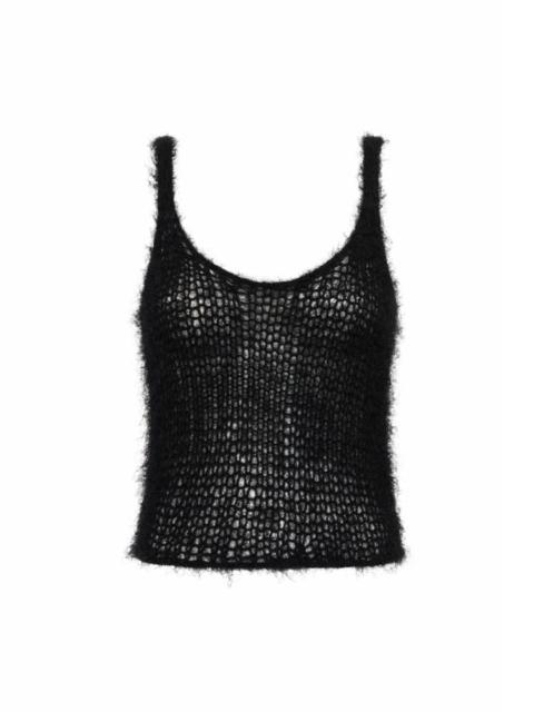 GABRIELA HEARST Nur Knit Tank Top in Black Silk Cashmere