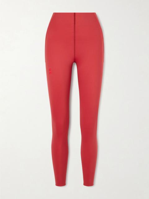 On Year Of The Horse 7/8 cropped stretch recycled leggings Red