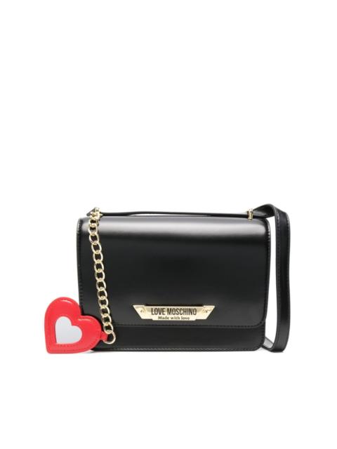 Moschino logo-plaque crossbody bag