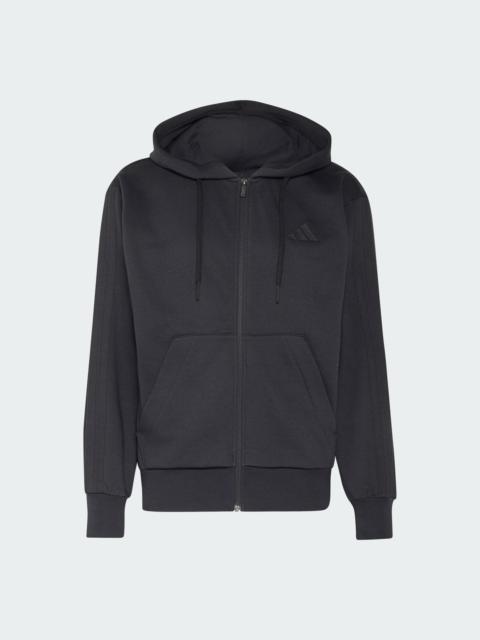 adidas Essentials 3-Stripes Fleece Hoodie