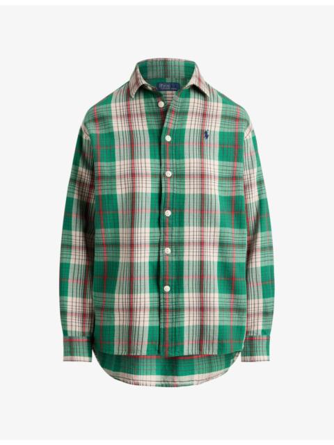 Polo Ralph Lauren Logo-Embroidered Cotton Check Shirt