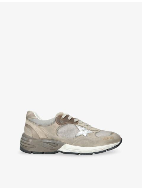 Golden Goose Running Dad Suede And Mesh Low-Top Trainers