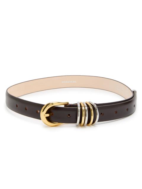 DÉHANCHE Dehanche Hollyhock Two-tone Leather Belt