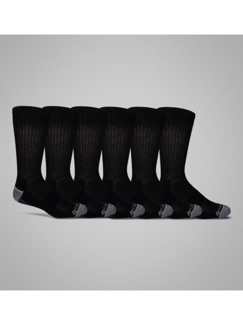Columbia Men's Crew With Pique Footbed Socks - 6 Pack