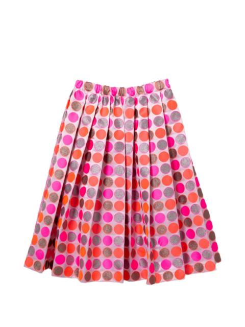 Comme des Garçons Comme des Garçons polka dot pleated skirt