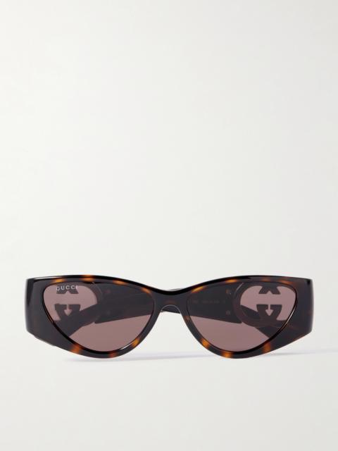 GUCCI Cat-eye Tortoiseshell Acetate Sunglasses