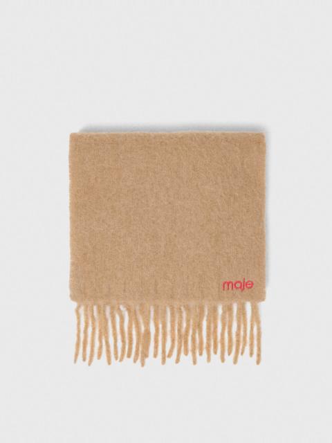 maje Wool and alpaca blend scarf