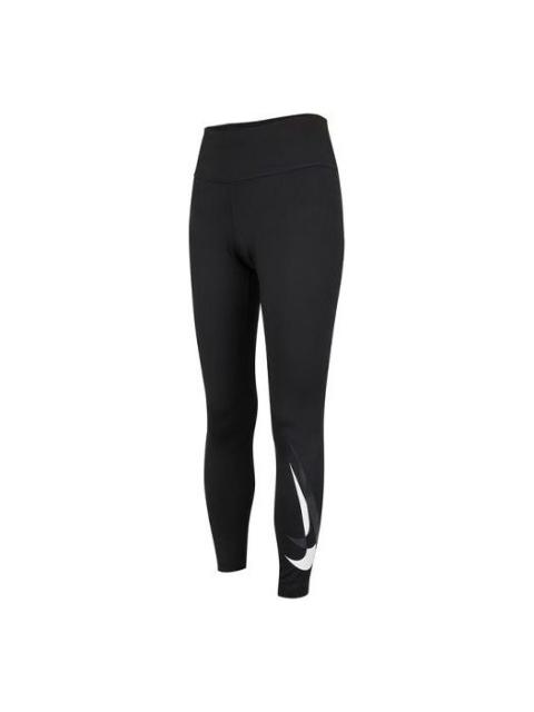 Nike (WMNS) Nike Mid Waist Running Tight Sports Training Gym Pants/Trousers/Joggers Black DD6836-010
