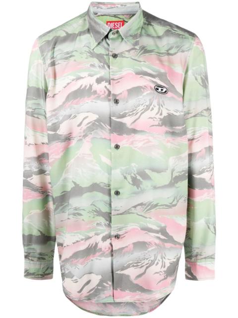 Diesel CL-S-Tucker camouflage shirt