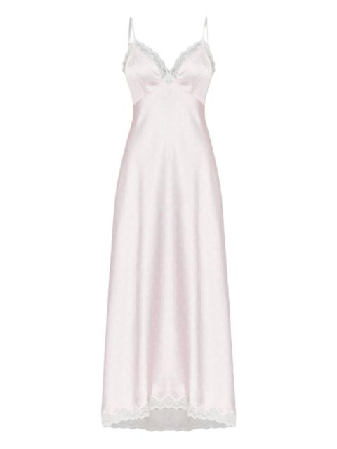 LoveShackFancy Manuela lace-trimmed polka-dot maxi dress