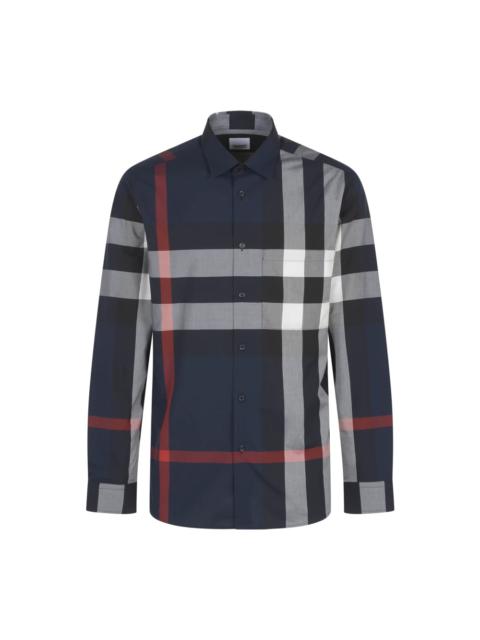 CHECKERED SLIM FIT COTTON SHIRT