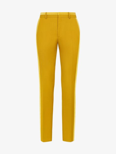 FENDI Yellow wool pants