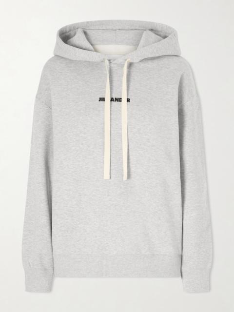 Jil Sander Printed Cotton-jersey Hoodie