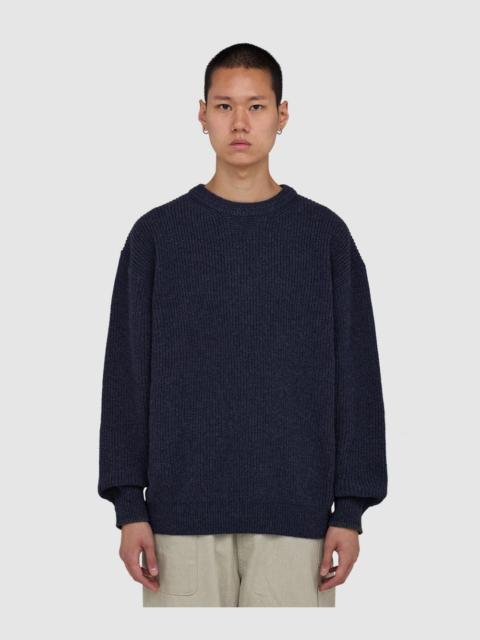 FrizmWORKS Patch round pullover knit sweater