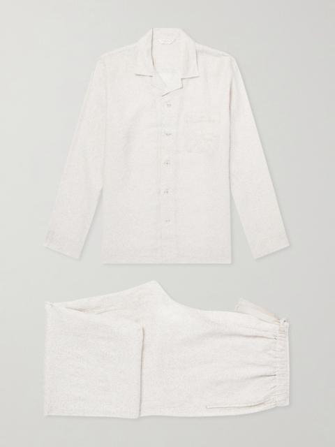 Derek Rose Milan 31 Printed Linen Pyjama Set