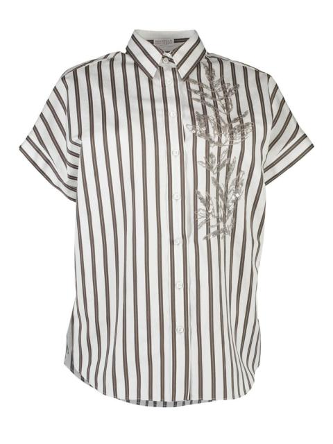 Brunello Cucinelli Stripe Blouse