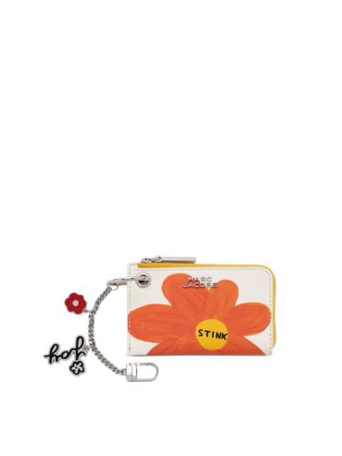 Marc Jacobs flower-print zip-around bag charm