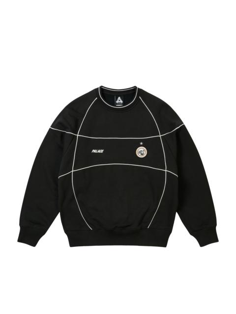 PALACE PRO TEAM PIPED CREW BLACK