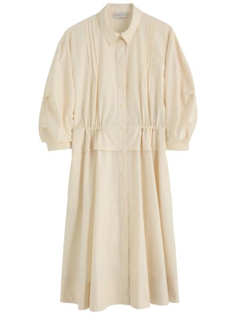 Moncler Moncler Cotton-poplin Midi Shirt Dress