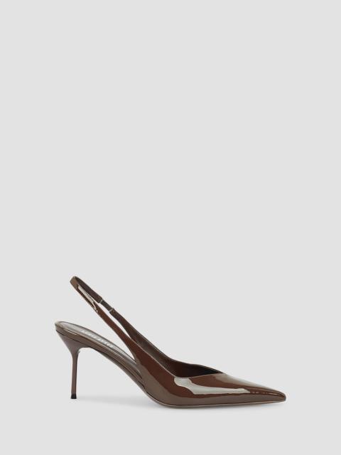 PARIS TEXAS Women's Lidia 70MM Slingback Pumps - Brown