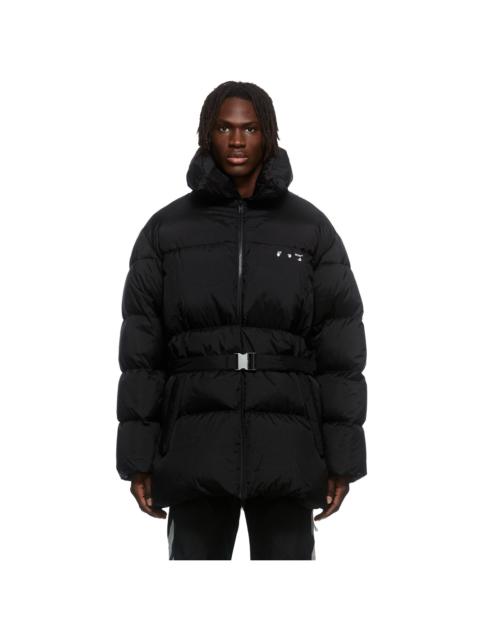 Off-White Black Tuck Detail Puffer Jacket