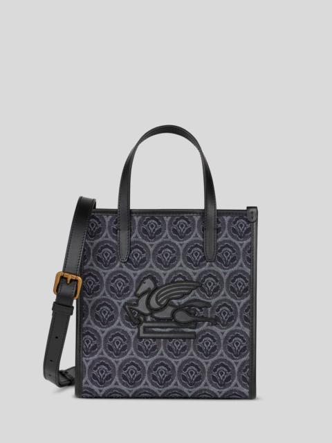 Etro SMALL DENIM JACQUARD LOVE TROTTER BAG