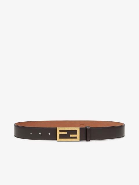 FENDI Brown leather belt