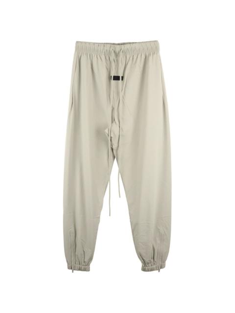 drawstring canvas track pants