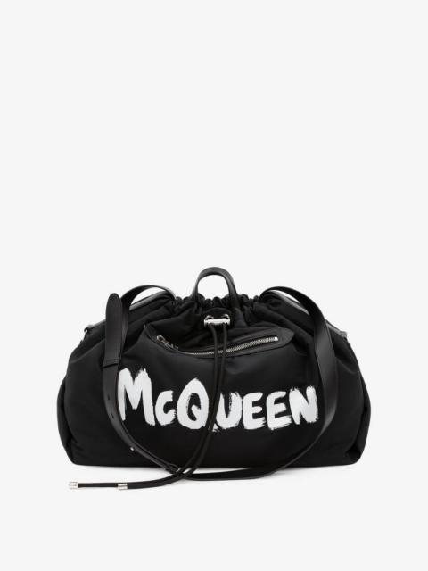 Alexander McQueen Mcqueen Graffiti Bundle Bag in Black