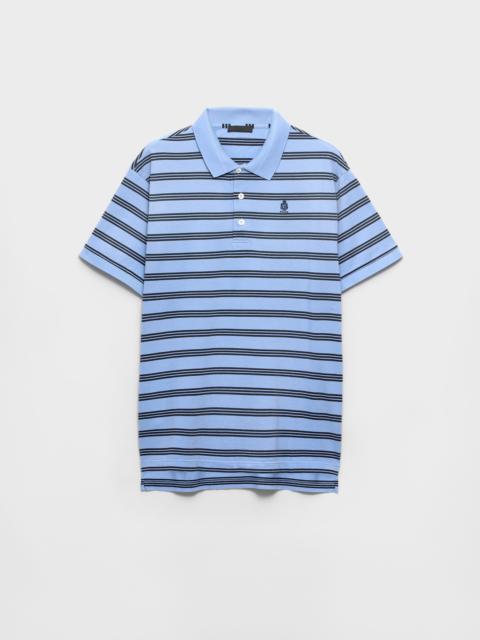 Prada Garment-dyed cotton polo shirt