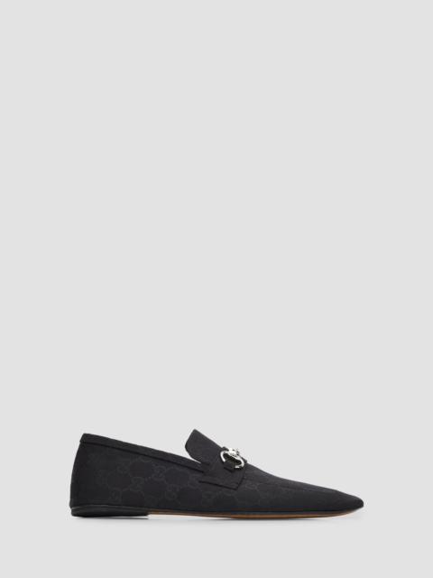 GUCCI Women's Ragazzo GG Monogram Canvas Loafers - Black