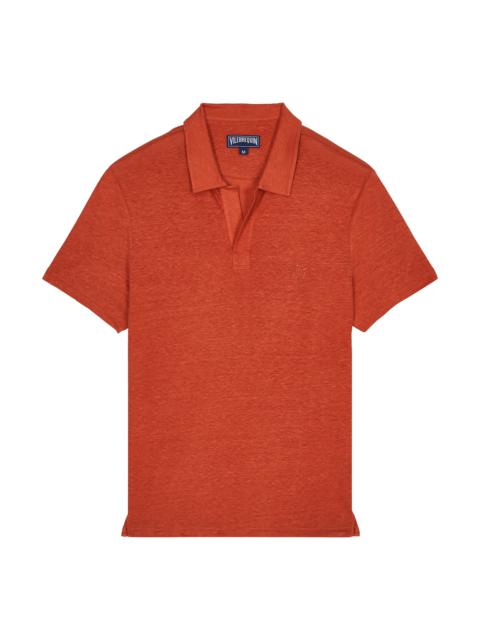 Vilebrequin Men Linen Jersey Polo Solid