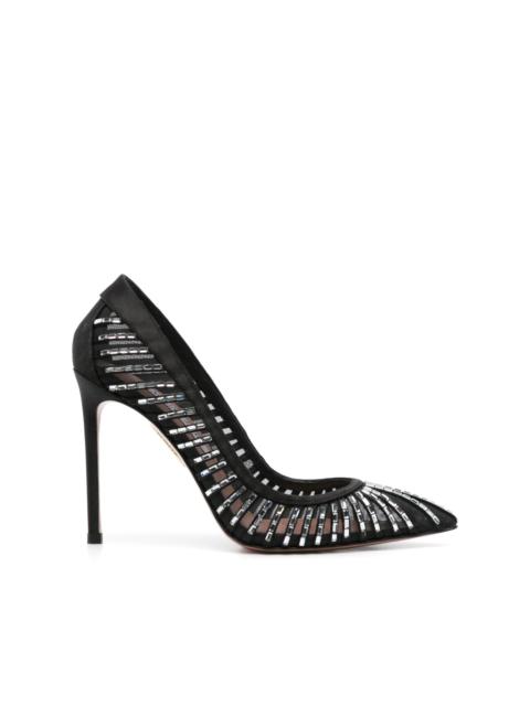 AQUAZZURA 105mm Passions Crystal pump