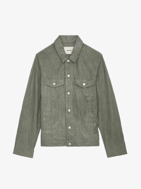 Zadig & Voltaire Base Crinkled Leather Jacket