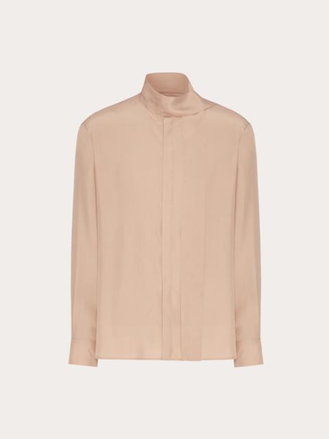 Valentino SILK SHIRT WITH SCARF DETAIL AT NECK