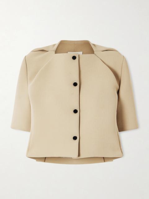 KHAITE Franc Cropped Crepe Jacket