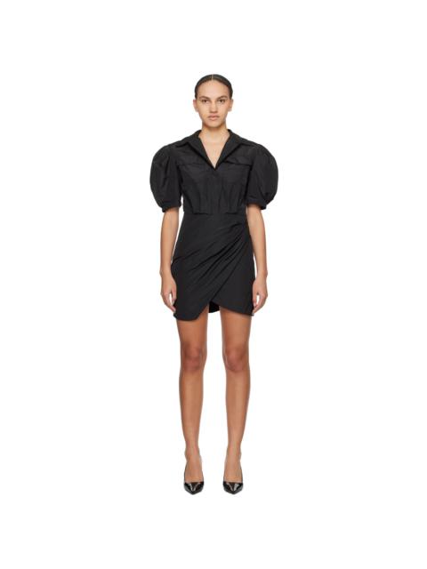 MSGM Black Balloon Minidress