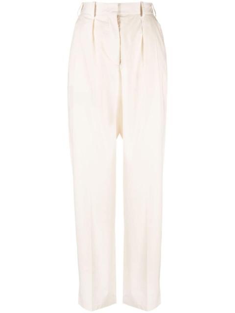 JOSEPH high-waisted cotton trousers