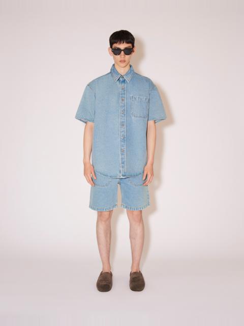 Nanushka AVERY - Denim shirt - Light blue