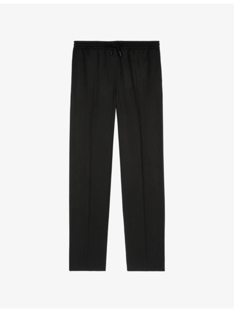 The Kooples Drawstring-Waist Straight-Leg Wool Trousers