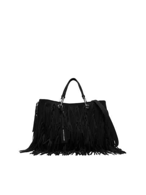 EMPORIO ARMANI fringed tote bag