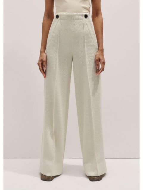 ME+EM Textured High Waist Wide-Leg Pant