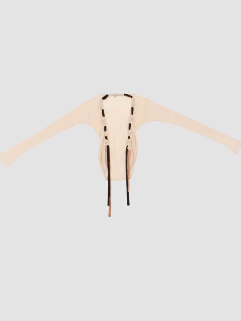 BASERANGE Circ Cardigan - Organic Cotton Rib