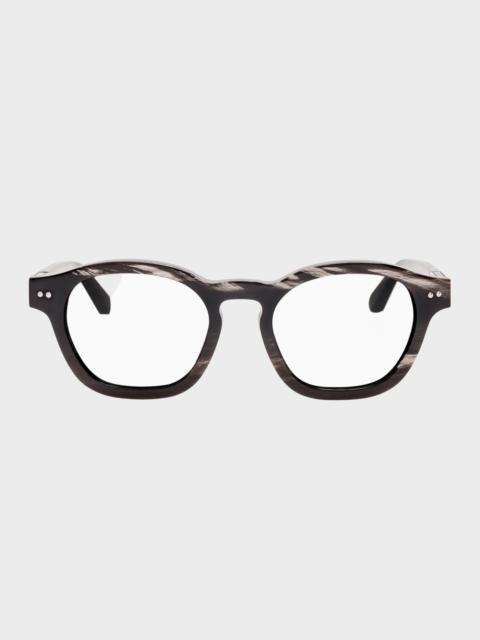 LINDA FARROW Talbot Optical in Buffalo Horn and 925 Sterling Silver