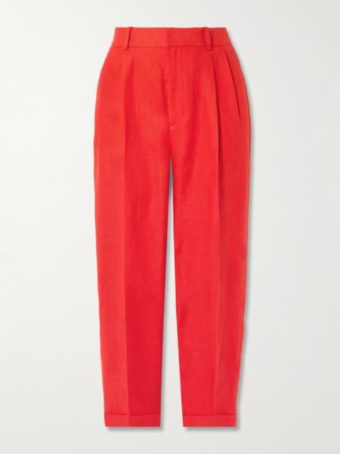 Polo Ralph Lauren Pleated Linen Tapered Pants
