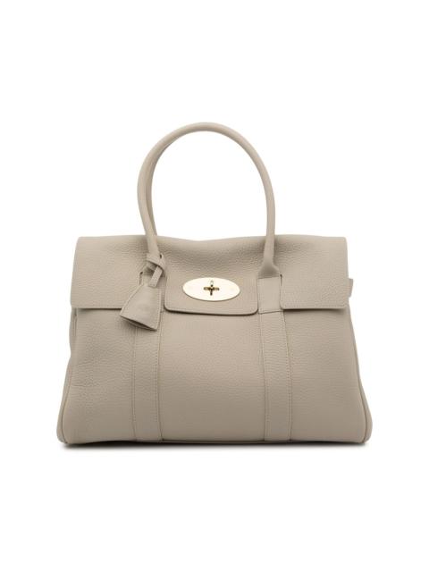Mulberry pebbled-texture top-handle tote