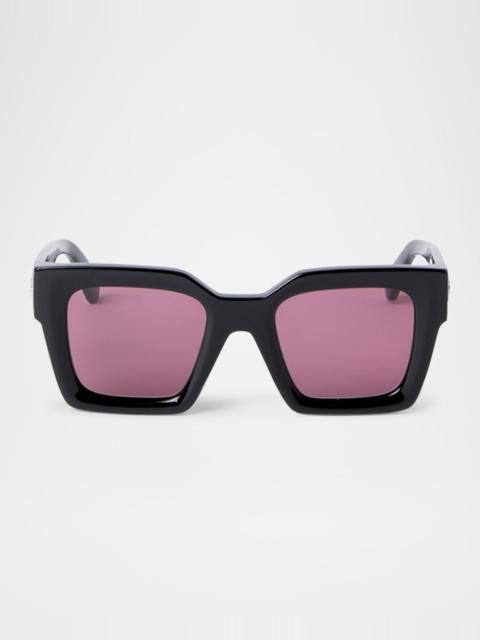 Off-White Men's Jackson Acetate Square Sunglasses