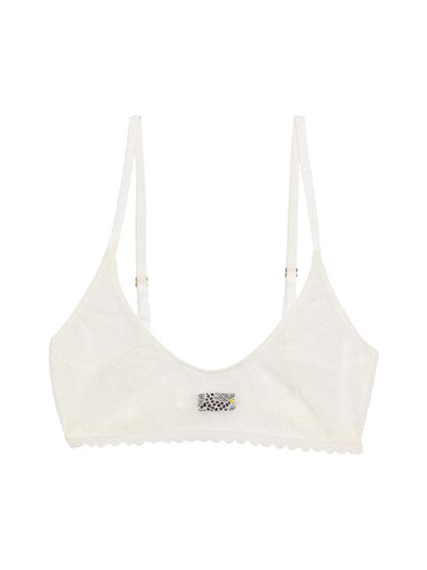 KIKI DE MONTPARNASSE Women's Dahlia Lace Soft Bra - Ivory
