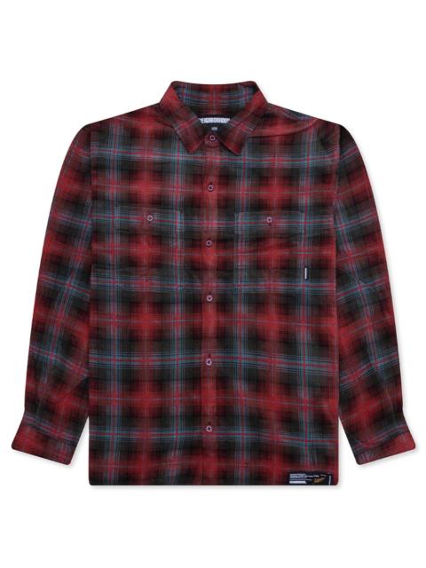 NEIGHBORHOOD CORDUROY CHECK SHIRT L/S - RED